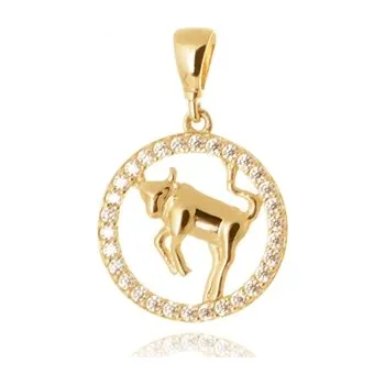 Přívěsek Přívěšek znamení Býk ze žlutého zlata ZZ1451BYKF + dárek zdarma