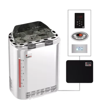 Scandia Combi 9kW (kamna & pára) (nutno dokoupit ovládací panel a ŘJ Saunova 2.0 Built-In)