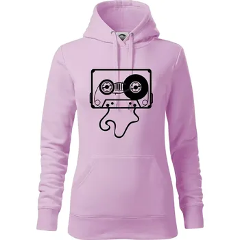 Dámská mikina Gramo kazeta - Mikina dámská Cape s kapucí - S ( Orchid )