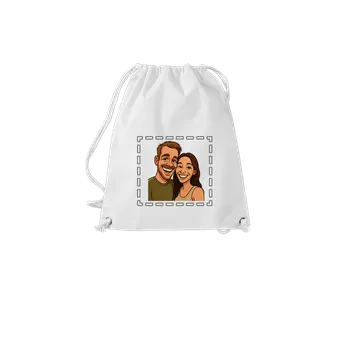 Sportovní vak Bastard Karikatura z vlastní fotky vak White