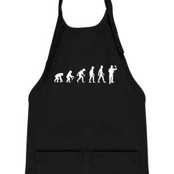 Kuchyňská zástěra Evoluce šipky - Dětská zástěra na vaření - Univerzální velikost ( Černá )