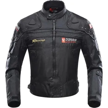 Pánská větrovka Pánská motorkářská bunda s chrániči Ochranná bunda na motorku s odvětráváním Nastavitelná sportovní bunda na moto jízdu a závody černá XL