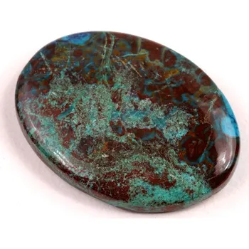 Přírodní kámen Kabošon Crystal Chrysocolla č.5329 (33x24x6mm)