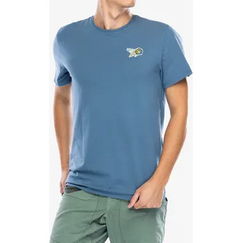 Pánské tričko Bavlněné tričko E9 Onemove - steel/blue