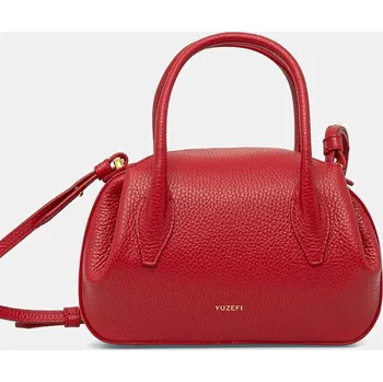 Kabelka Kožená kabelka Yuzefi OYSTER MINI DUFFLE YUZPF25.HB.MOYD.L060 červená 33X, vel. ONE SIZE