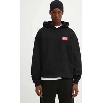 Pánská mikina Bavlněná mikina Diesel S-BOXT-HOOD-LAB A14949.0ILAC černá 99X, vel. XXL
