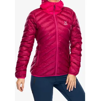 Zateplená bunda dámská Haglofs Sarna Mimic Hood - deep pink