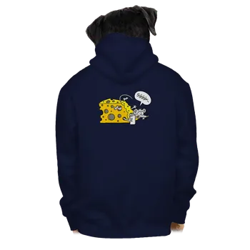 Pánská mikina Bastard Řekněte sýýýr pánská mikina na zip Navy