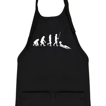 Kuchyňská zástěra Evoluce jízdy na bobu - Dětská zástěra na vaření - Univerzální velikost ( Černá )