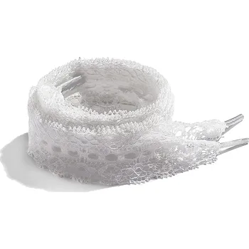 Tkaničky do bot Krajkové tkaničky do bot či do mikiny, jeden pár - Bílé, 80 cm