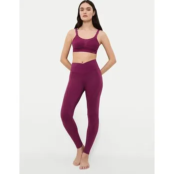 Dámské legíny Triumph Legíny Cardio 10217851 Bordó Slim Fit L