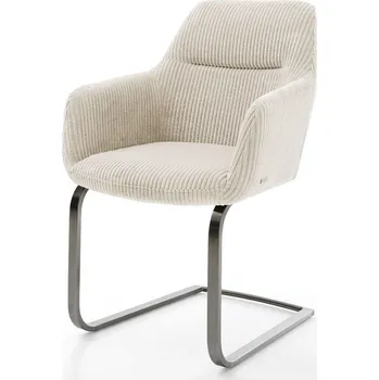 Jídelní židle DELIFE Jídelní židle Pejo-Flex manšestr béžová jídelní židle plochá grafit taštičkové pružiny