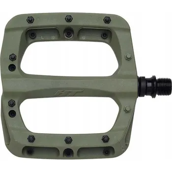 Pedál na kolo Platformové pedály HT PA03A zelené