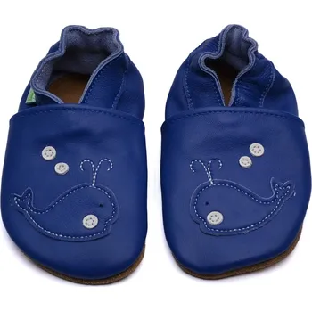 Capáčky Hopi Hop BAREFOOT kožené capáčky VELRYBA BUBLÍK Velikost: 20-21