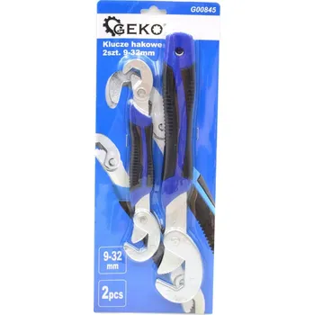 Ruční nářadí GEKO Sada hákových klíčů 9-32mm 2ks 12985