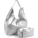 Velká kabelka 3v1 45x28 cm - 1 ks - 2 stříbrná