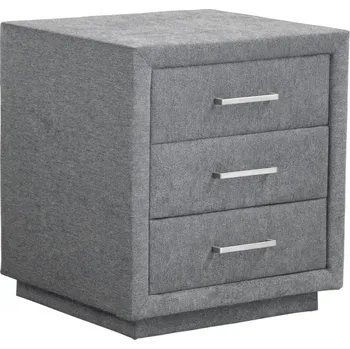 Noční stolek Noční stolek s kovovými úchyty