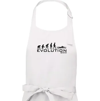 Kuchyňská zástěra Evoluce Swim - Dámská zástěra na vaření - Univerzální velikost ( Bílá )