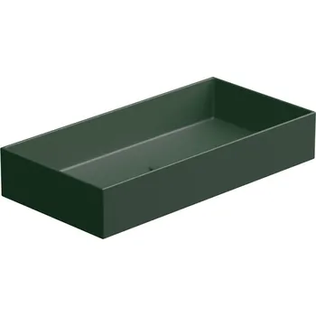 Umyvadlo na desku Zenith FS 80 keramické, smeraldo matné, 80x40 cm, ZELAVFS80036