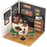 RoboTime 3D dřevěná skládačka Miniatura domečku Kavárna inspirací