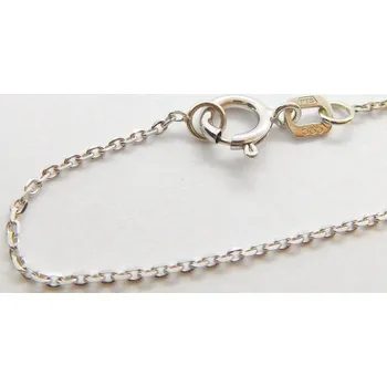 Řetízek Klenoty Budín Přívěskový zlatý řetízek z bílého zlata ANKER 585/1,42gr 50cm HK6264 (Klenoty Budín Přívěskový zlatý řetízek z bílého zlata ANKER 585/1,42gr 50cm HK6264)