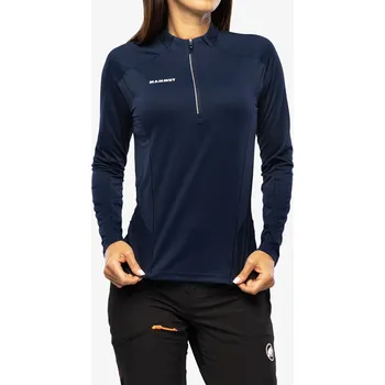 Dámské oblečení Dámská mikina Mammut Aenergy FL Half Zip Longsleeve - marine