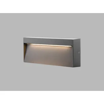 Venkovní osvětlení LED2 5130634DT Venkovní nástěnné svítidlo STEP ON Q L, A TRIAC 6W 3000K antracit