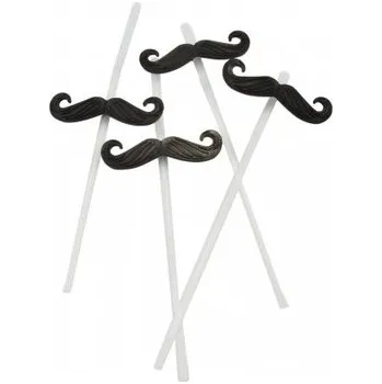 Pro-Tech shop Slámky s vousem 4 ks 52440 12393