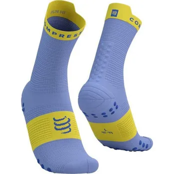 Pánské ponožky Compressport Pro Racing Socks V4.0 Run High jacaranda/maize - EU 39-41