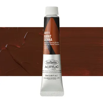 Vodová barva Akrylová barva Holbein Heavy Body - Burnt Sienna Balení: 20 ml