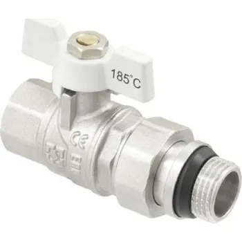 Instalatérský materiál Kulový kohout se šroubením 1/2" WHITE (WRB-1)