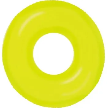 Nafukovací kruh Intex 59260 Kruh plovací transparent žlutý 76 cm