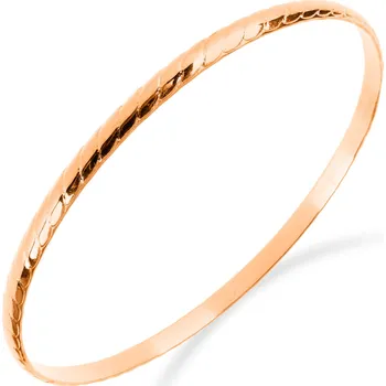 Náramek Růžový skládací ocelový náramek vzorovaný - Meucci DB243B