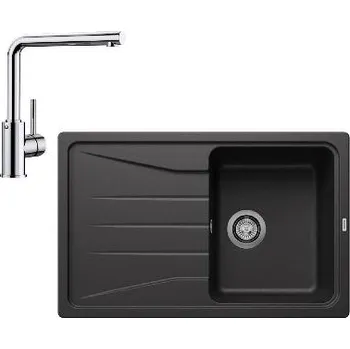 Granitový dřez Blanco - Set dřezu Sona 45 S a baterie Mila, antracit/chrom SET 08-A 25 MILA ant