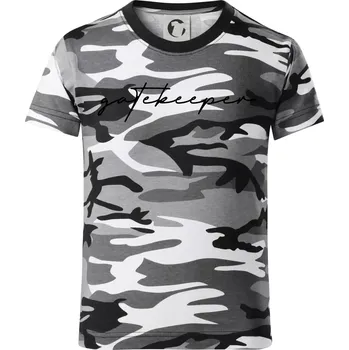 Chlapecké tričko Gatekeeper - Dětské maskáčové triko - 122 cm/6 let ( Šedý maskáč )