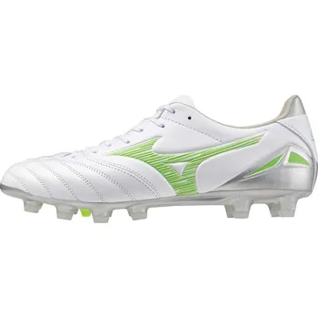 Kopačky Mizuno MORELIA NEO IV PRO(U) White/Neon Green/Cool Gray 3C P1GA253437 Velikost: 40.5