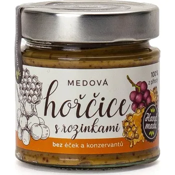 Hořčice Dobroty z přírody Hořčice medová s rozinkami