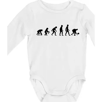 Kojenecký body Evoluce padel - Body kojenecké s dlouhým rukávem - Dlouhý r. do 3 měs ( Bílá )