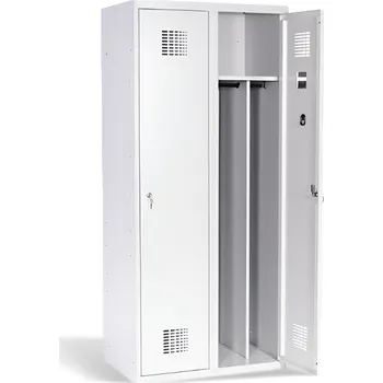 Školní nábytek 2 dveřová šatní skříň s přepážkou #02 MAXI 2