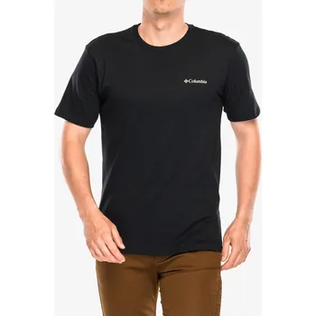 Pánské tričko Bavlněné tričko Columbia North Cascades Short Sleeve Tee - black/pasteled framed
