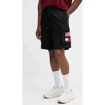 Pánské kraťasy Kraťasy Tommy Hilfiger x SAIL GP pánské, černá barva, MW0MW41414 99X, vel. L