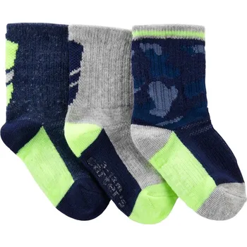 CARTER'S Ponožky Athletic chlapec 3ks 0-3m