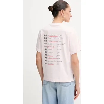 Pánská móda Bavlněné tričko Guess W5YI07.I3Z14 růžová 03X, vel. S