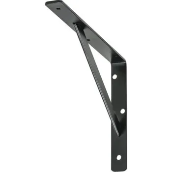 Nábytkové kování Konzole 250 mm černá