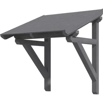 Stříška nad vchodové dveře Vchodová stříška Skanholz Potsdam 1, 176x156 cm šedá