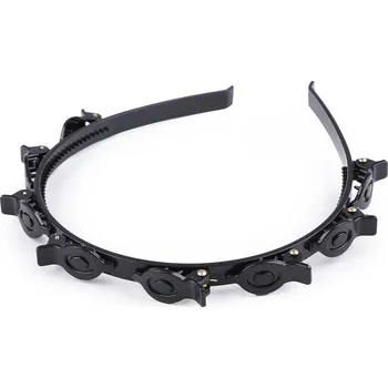 Náramek Čelenka do vlasů se skřipci, malé, černá