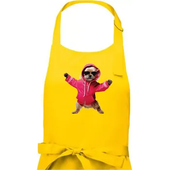 Kuchyňská zástěra Yorkšír v mikině - Pánská zástěra na vaření - Univerzální velikost ( Žlutá )