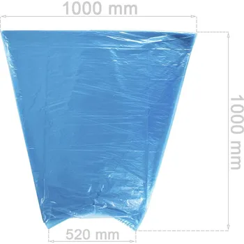 Pytle na odpadky 04-03-51 Redats LDPE, Modré pytle na pneumatiky, sada 100 ks, 52 cm,