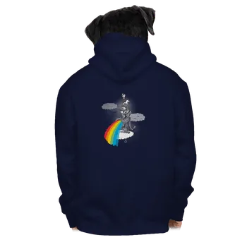 Pánská mikina Bastard Jak vzniká duha pánská mikina na zip Navy