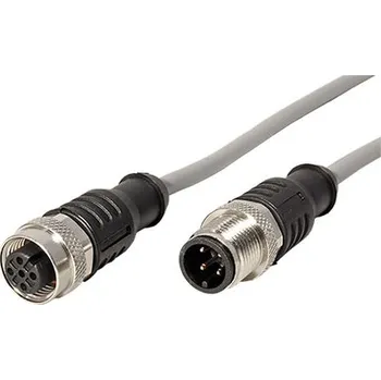 Datový kabel METZ CONNECT Kabel M12 4pin (M) kód A - M12 5pin (F) kód A, šedý, 5m (142MIA12050) - 21.16.8901